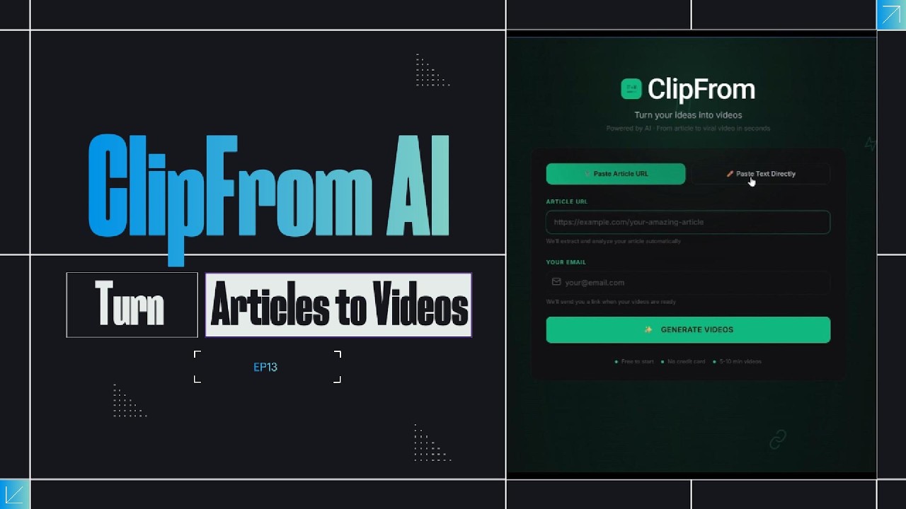 ClipFrom – AI Article-to-Video Tool thumbnail